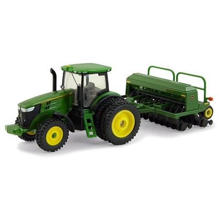 Toyopia John Deere 7215R Model Tractor with Grain Drill TO1691597